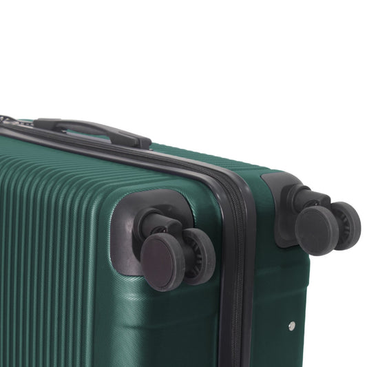 Luggage Sets ABS Hardshell 3pcs Luggage, Lightweight Durable Suitcase Sets Spinner Wheels Suitcase With TSA Lock 20''24''28'' Available Dark Green