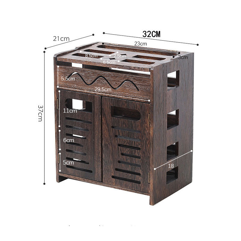 Solid Wood Wireless Router Storage Box