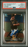 Graded 2023 Topps Bowman Draft Paul Skenes #BDC14 Chrome Rookie RC Baseball Card PSA 10 Auto Grade Gem Mint
