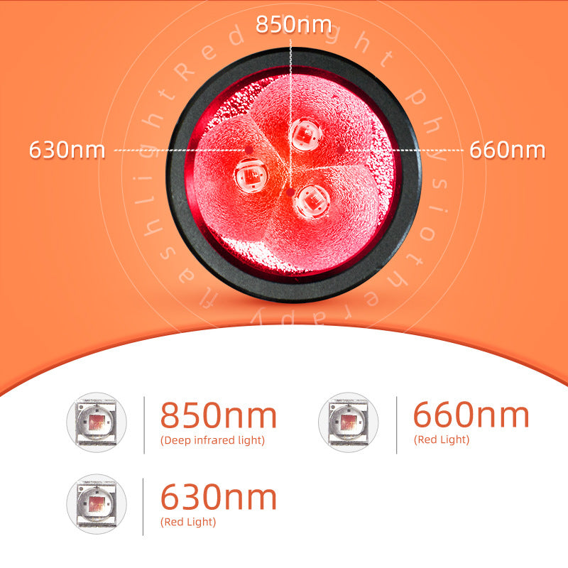 Popular Infrared Flashlight 3-core Red Light Physiotherapy Lamp