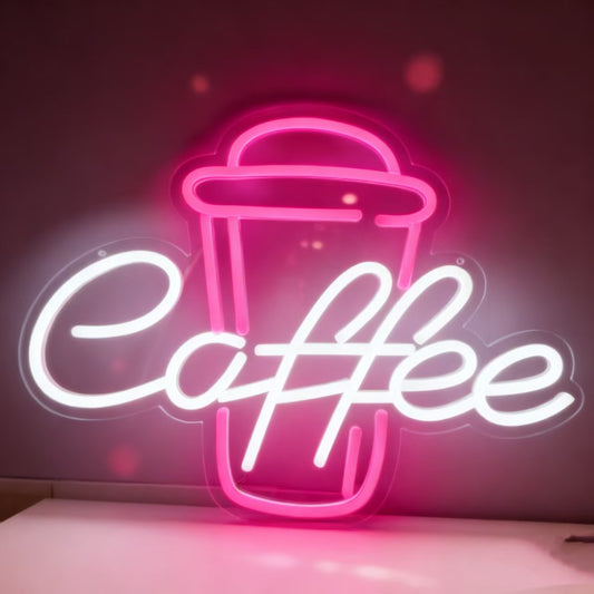 PVC Neon Sign Coffee Advertisement LED Light Board