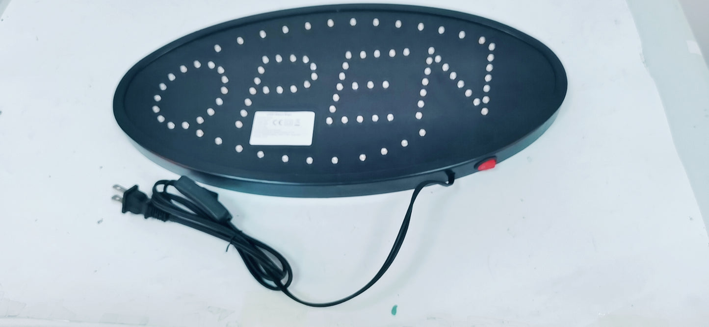 1Pc Ultra Bright LED Neon Open Sign Normal Lighting Store Business Sign Animated Motion
