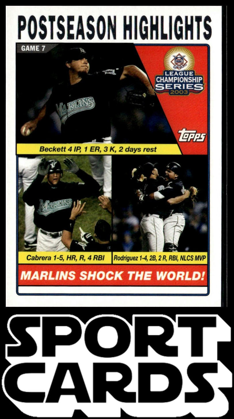 2004 Topps #351 | Florida in Miami | Shock The World (Beckett / Cabrera / Rodriguez)