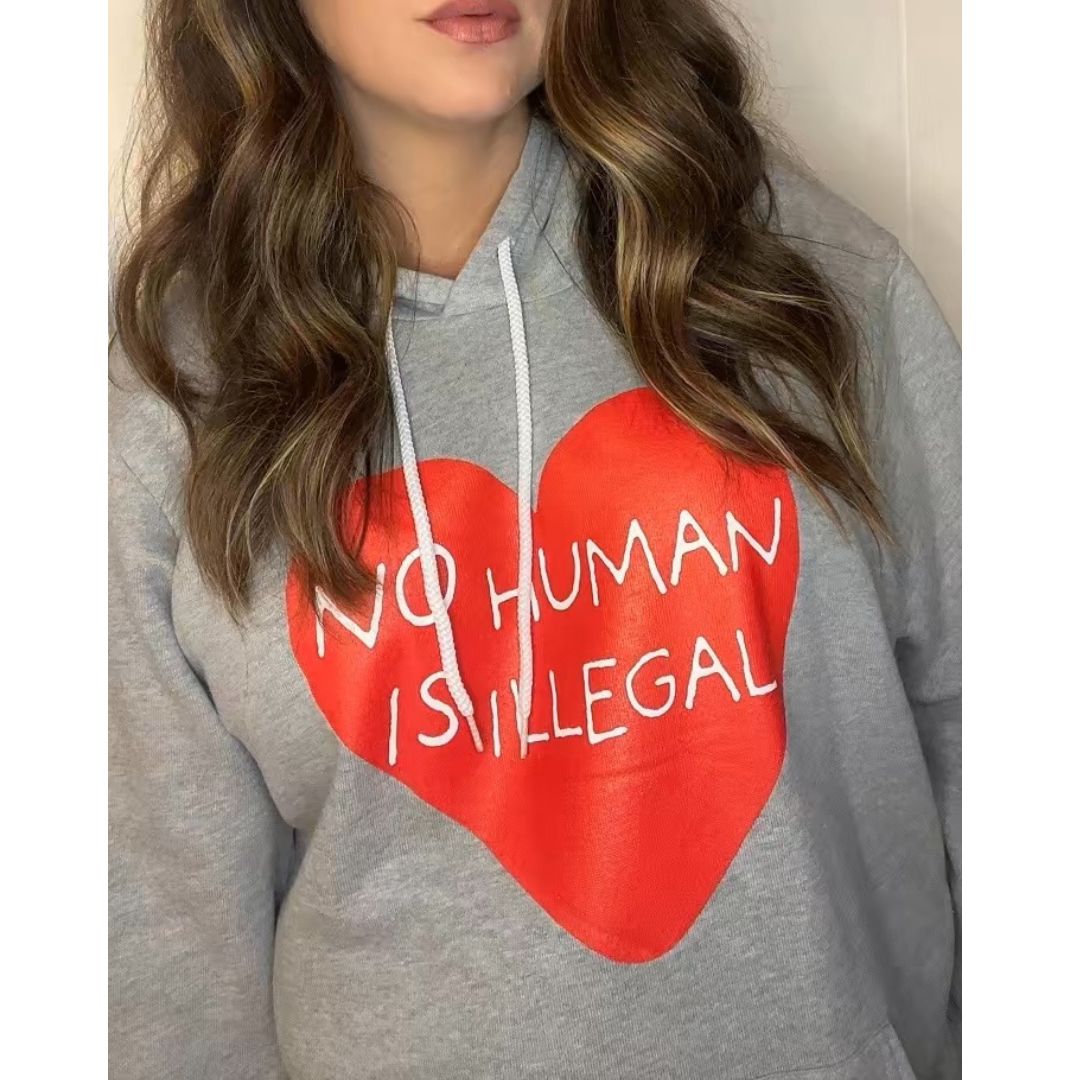 No Human Is Illegal Pullover Fleece