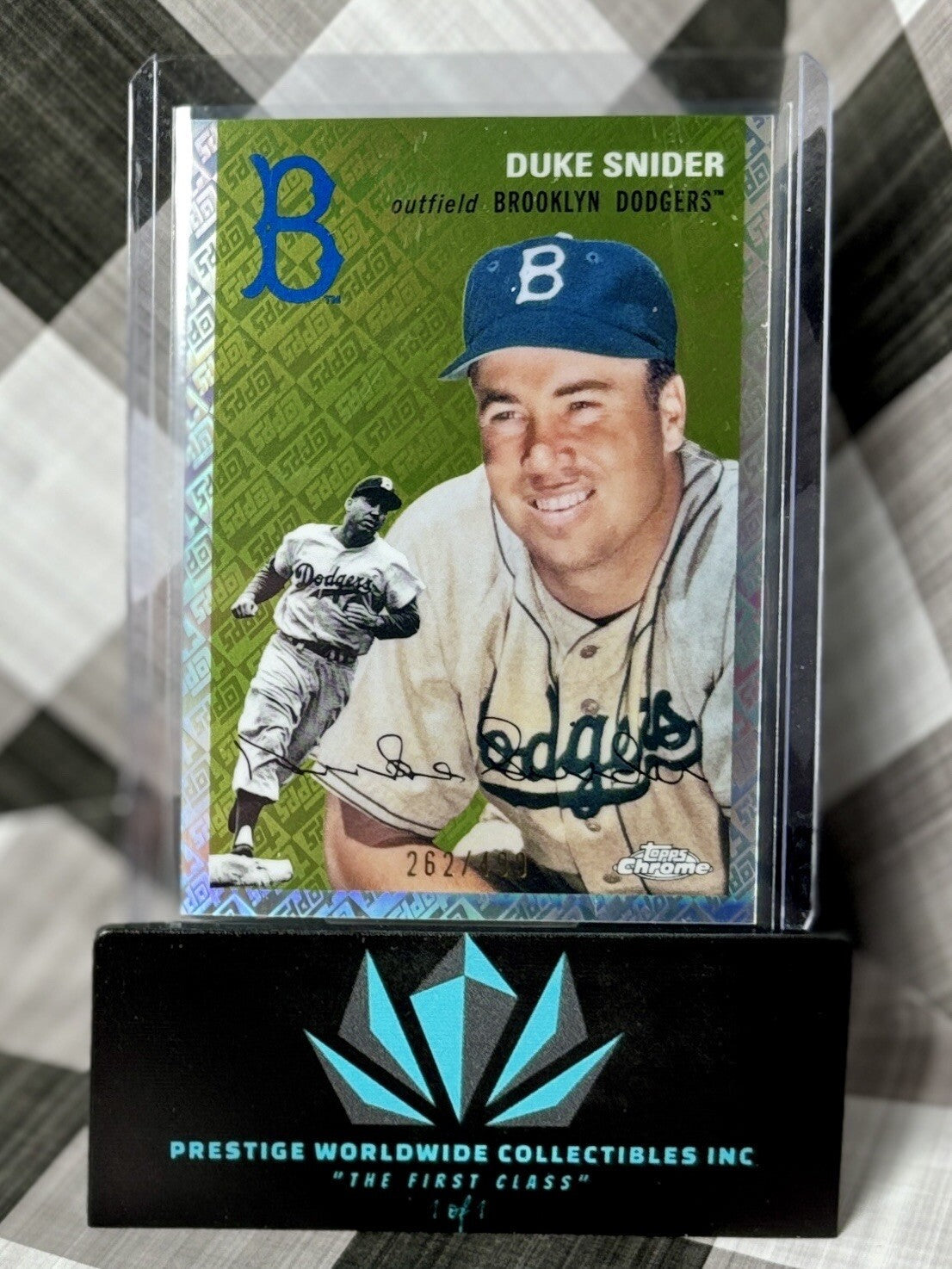 Duke Snider 2023 Topps Chrome Platinum Topps Refractor /499 #405 Los Angeles HoF