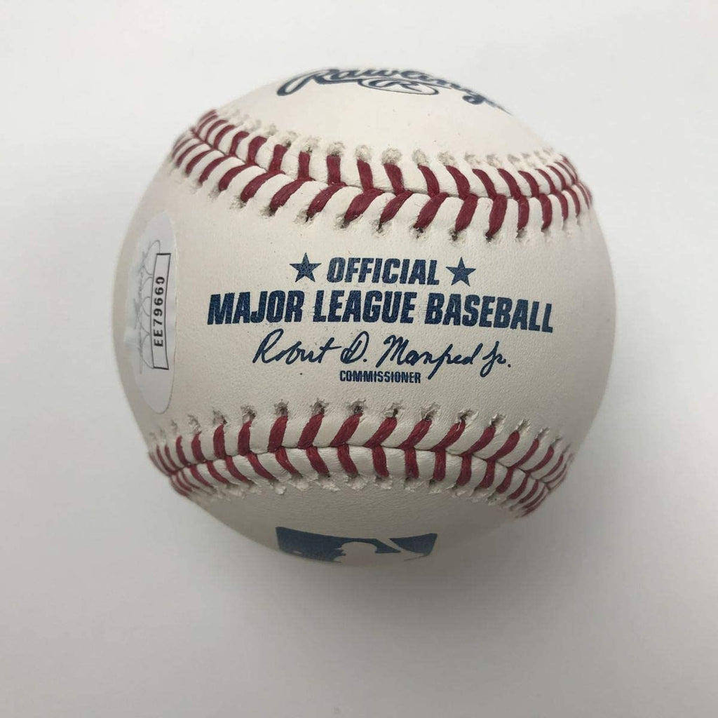 Autographed/Signed Edwin Encarnacion Bronx-based Rawlings Official Major League Baseball ROML JSA COA