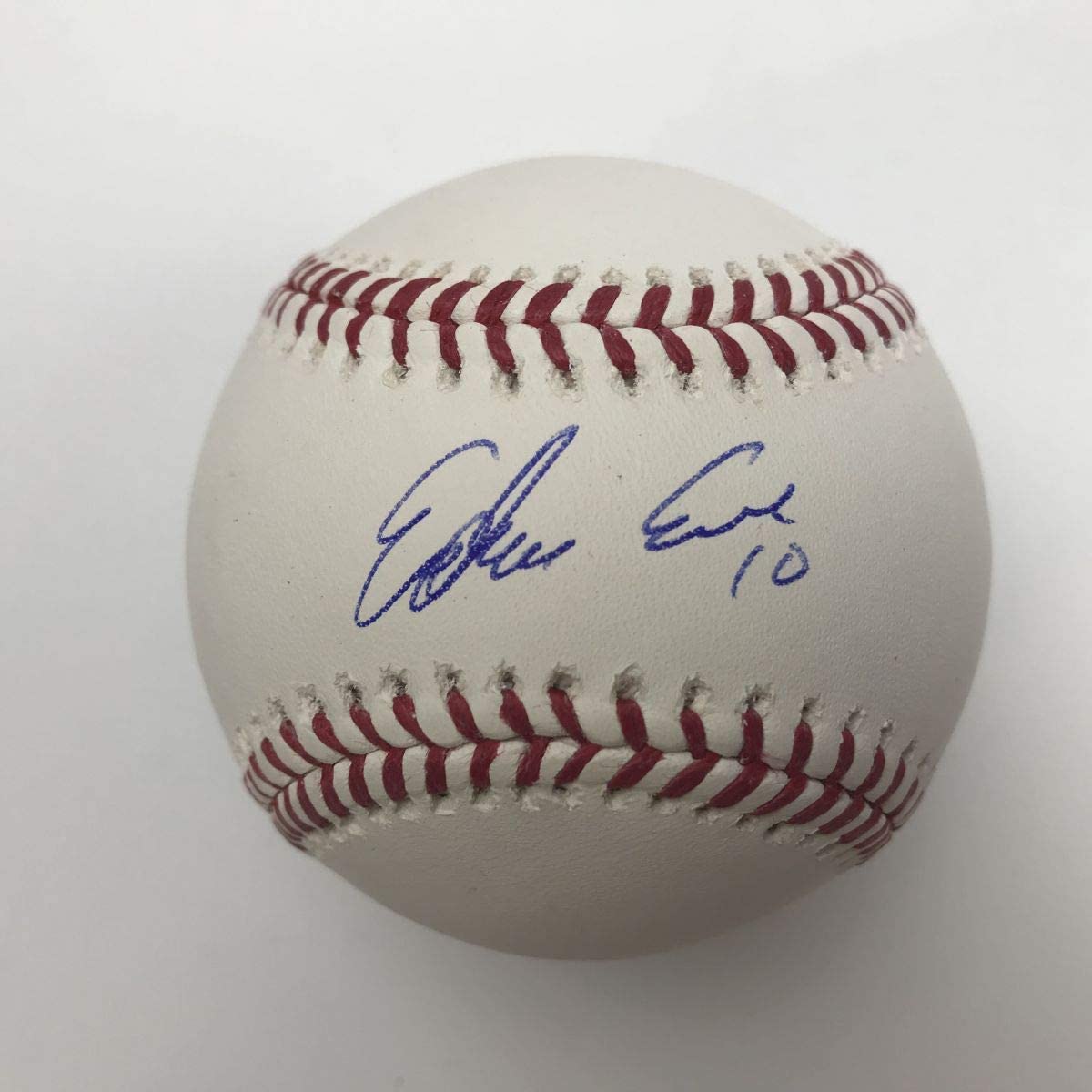 Autographed/Signed Edwin Encarnacion Bronx-based Rawlings Official Major League Baseball ROML JSA COA