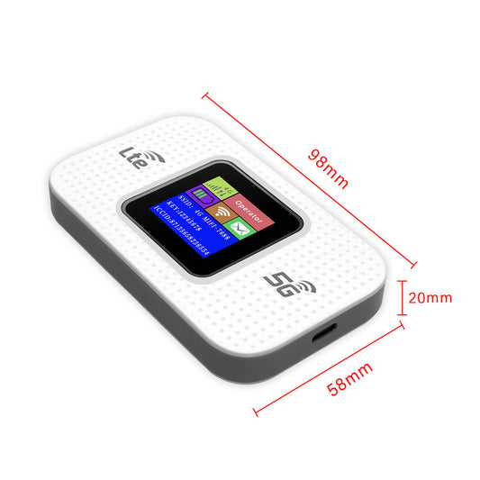 4G Portable Router LTE 5G WIFI MIFI Type-C Port Color Screen
