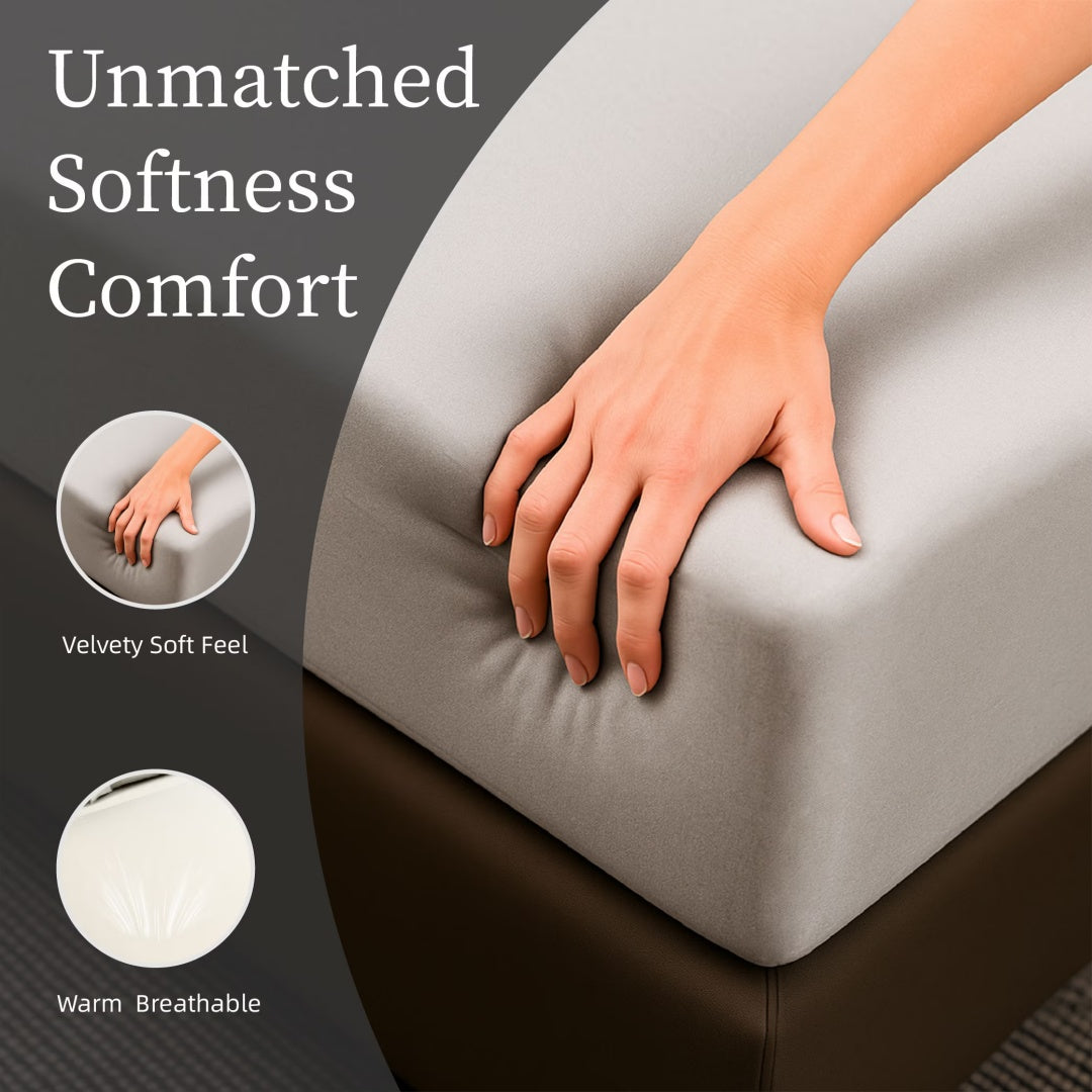 Bedding King Bed Sheets Set - 4 Piece Bedding - Brushed Microfiber - Shrinkage And Fade Resistant - Easy Care -King, White