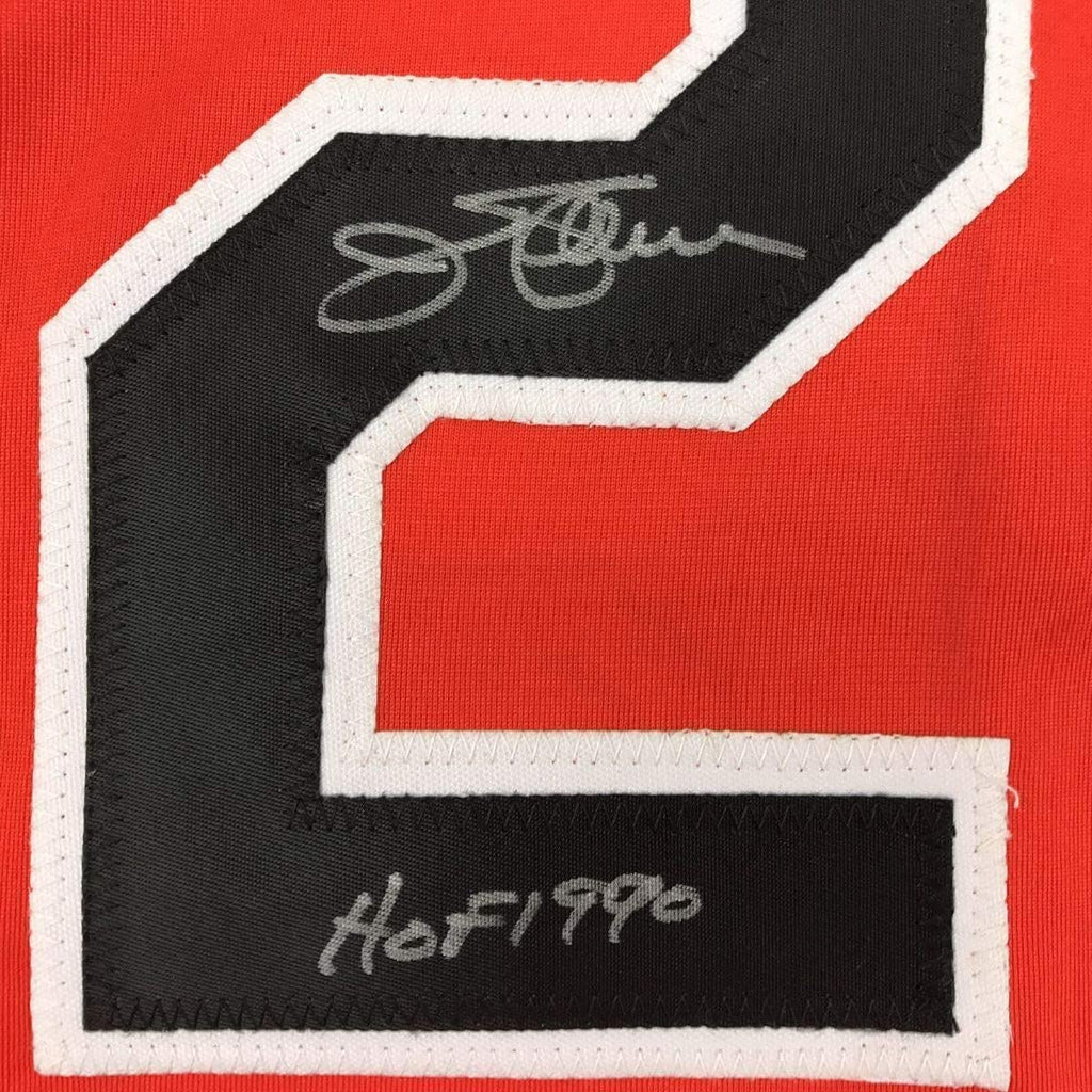 Framed Autographed/Signed Jim Palmer HOF 1990 35x39 Baltimore Orange Baseball Jersey JSA COA