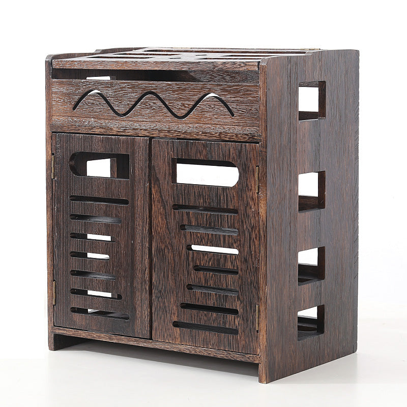 Solid Wood Wireless Router Storage Box