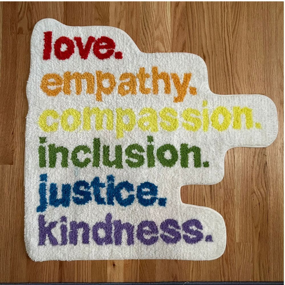 'Kindness Is' Pride Fun Rug