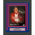 Framed Autographed/Signed Charlie Manuel 2008 World Series Philadelphia 8x10 Baseball Photo PSA/DNA COA