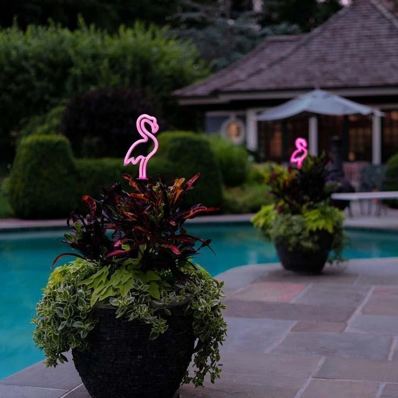 Flamingo Neon Lawn Light