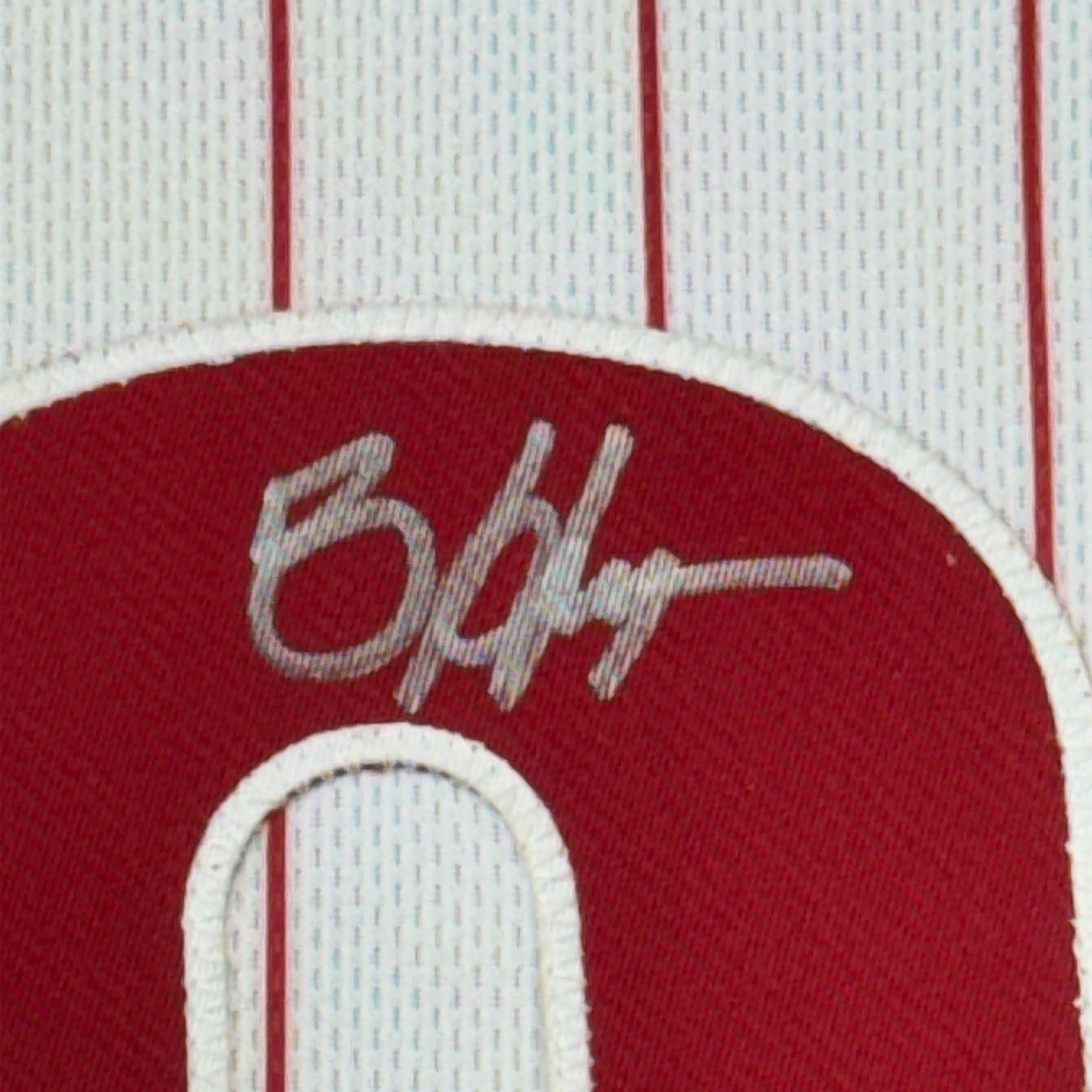 Framed Autographed/Signed Bryce Harper 35x39 Philadelphia Authentic Baseball Jersey Fanatics & MLB COA