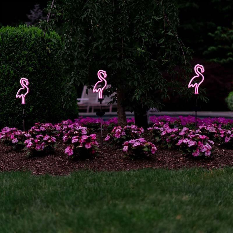 Flamingo Neon Lawn Light