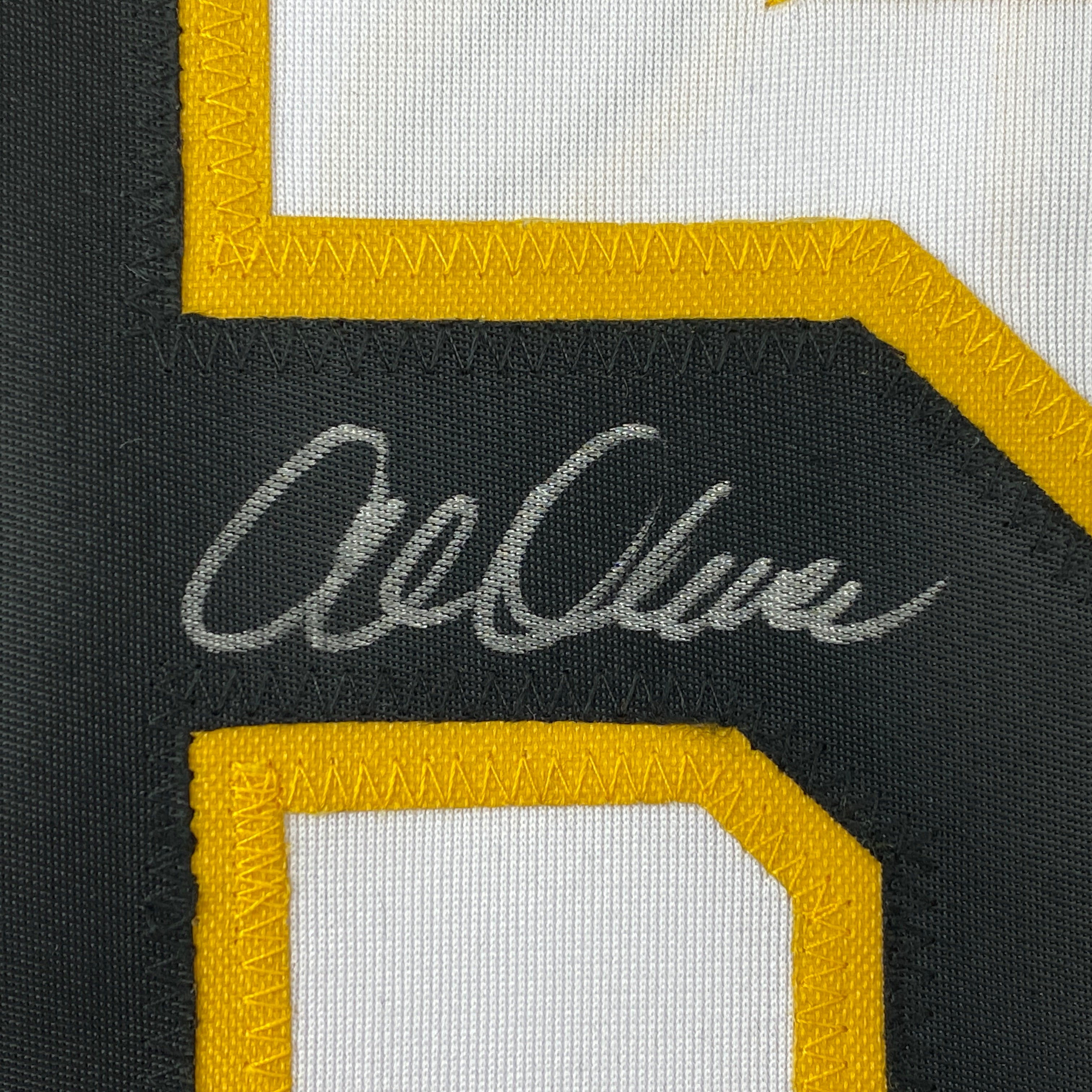 Autographed/Signed Al Oliver Pittsburgh White Baseball Jersey JSA COA