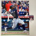 Autographed/Signed Ronald Acuna Jr. Atlanta 16x20 Baseball Photo JSA COA #1