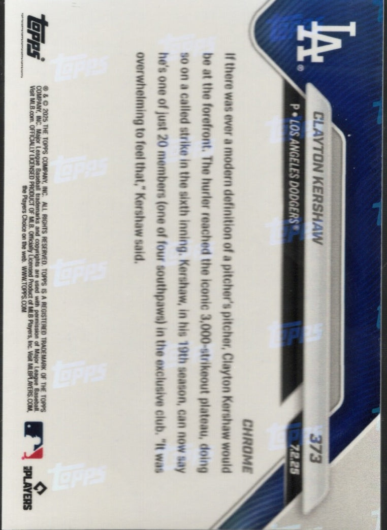 2025 Topps Now Shohei Ohtani #403 Orange Foil /25 Los Angeles Blue Card