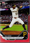 2025 Topps Now Paul Skenes #428 Red Foil /5 Pittsburgh Baseball Card