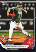 2025 Topps Now Payton Tolle #626 Black Foil /10 Boston Rookie RC Baseball Card