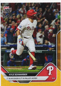 2025 Topps Now Kyle Schwarber #682 Orange Foil /25 Philadelphia Baseball Card