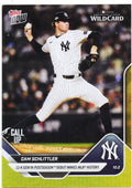 2025 Topps Now Cam Schlittler #817 Gold Foil /50 New York Pinstripe Rookie RC Baseball Card