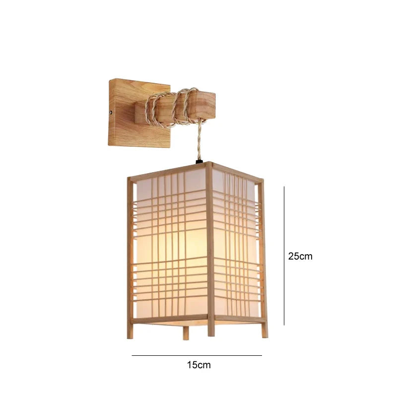 DecorBites™ Bamboo Pendant Ceiling Light Rattan