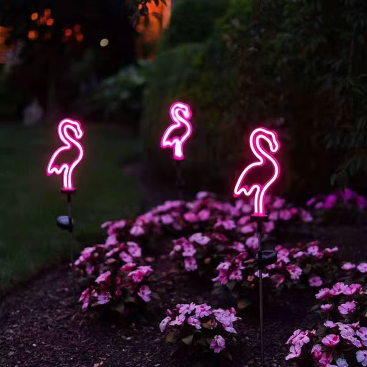 Flamingo Neon Lawn Light