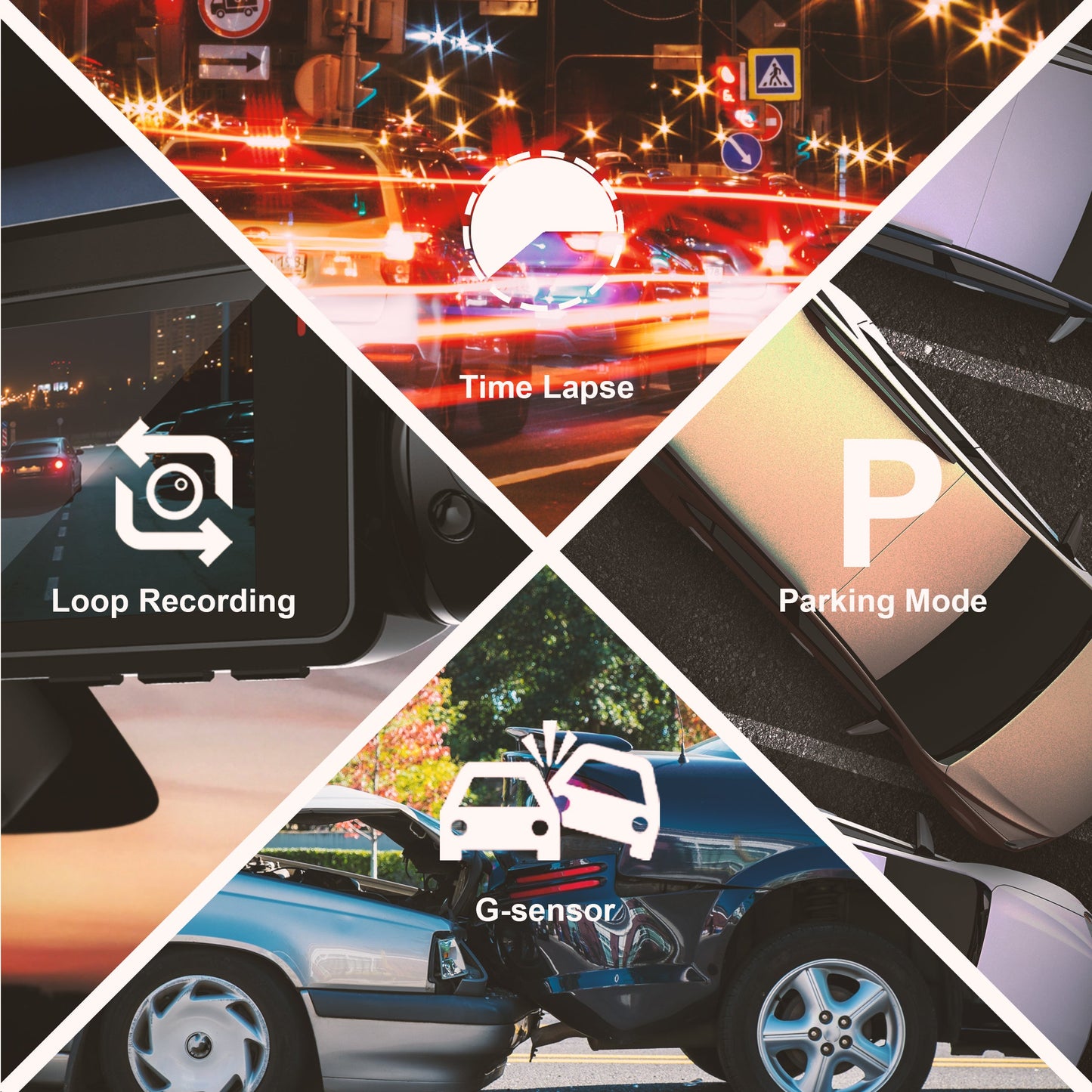 Rexing V3C Dual Camera Front and Inside Cabin Full HD 1080p Dash Cam with WiFi (Open Box)