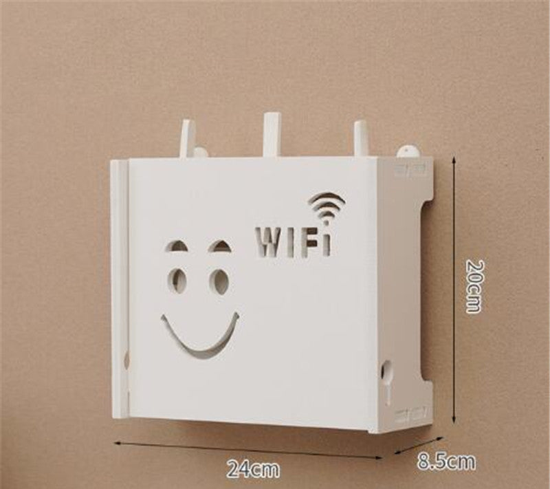 Wireless Router Storage Box Wall-mounted Free Punching