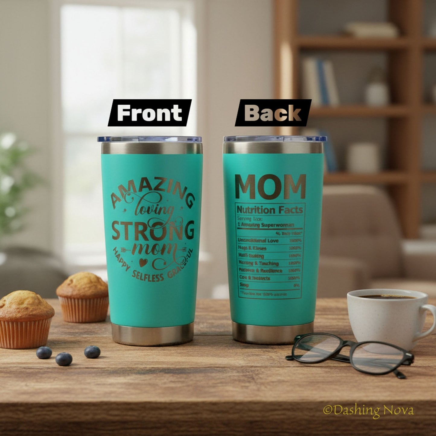 Best Mom Ever 20oz Tumbler Gift Set for Mother's Day & Birthday