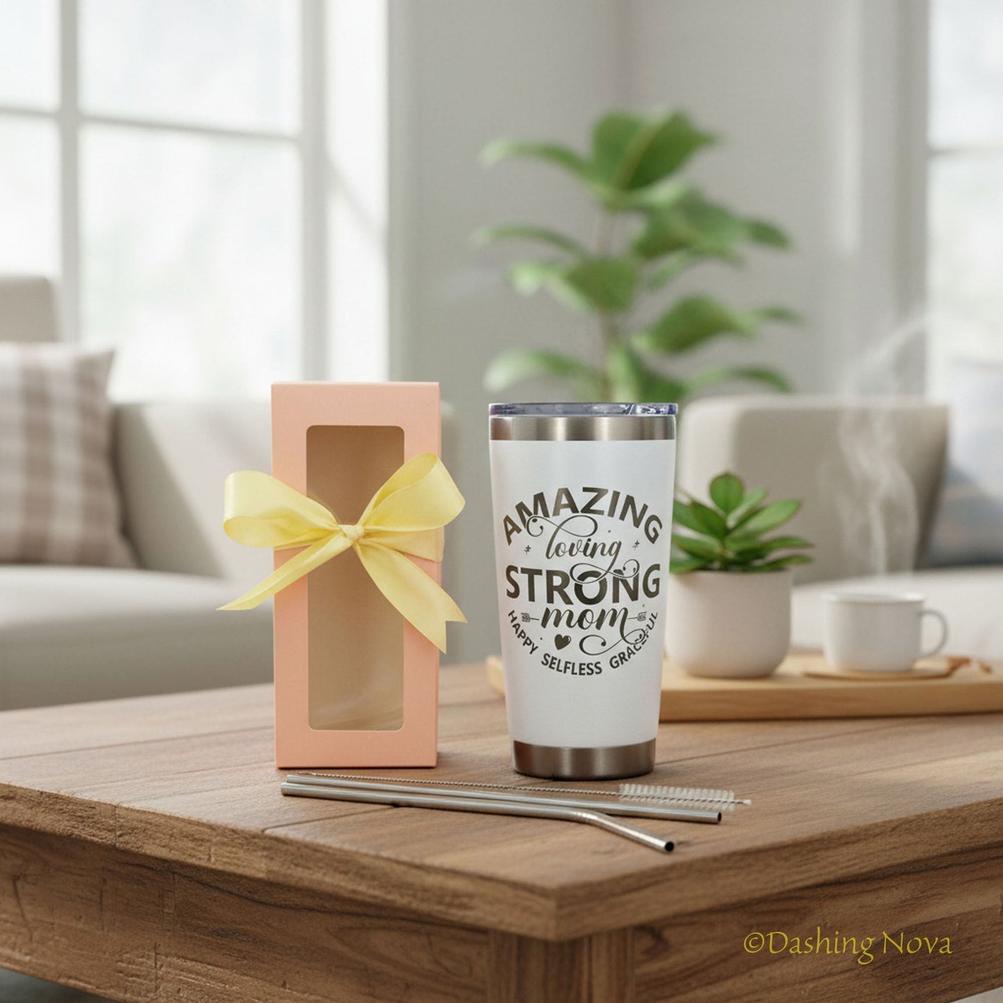 Best Mom Ever 20oz Tumbler Gift Set for Mother's Day & Birthday