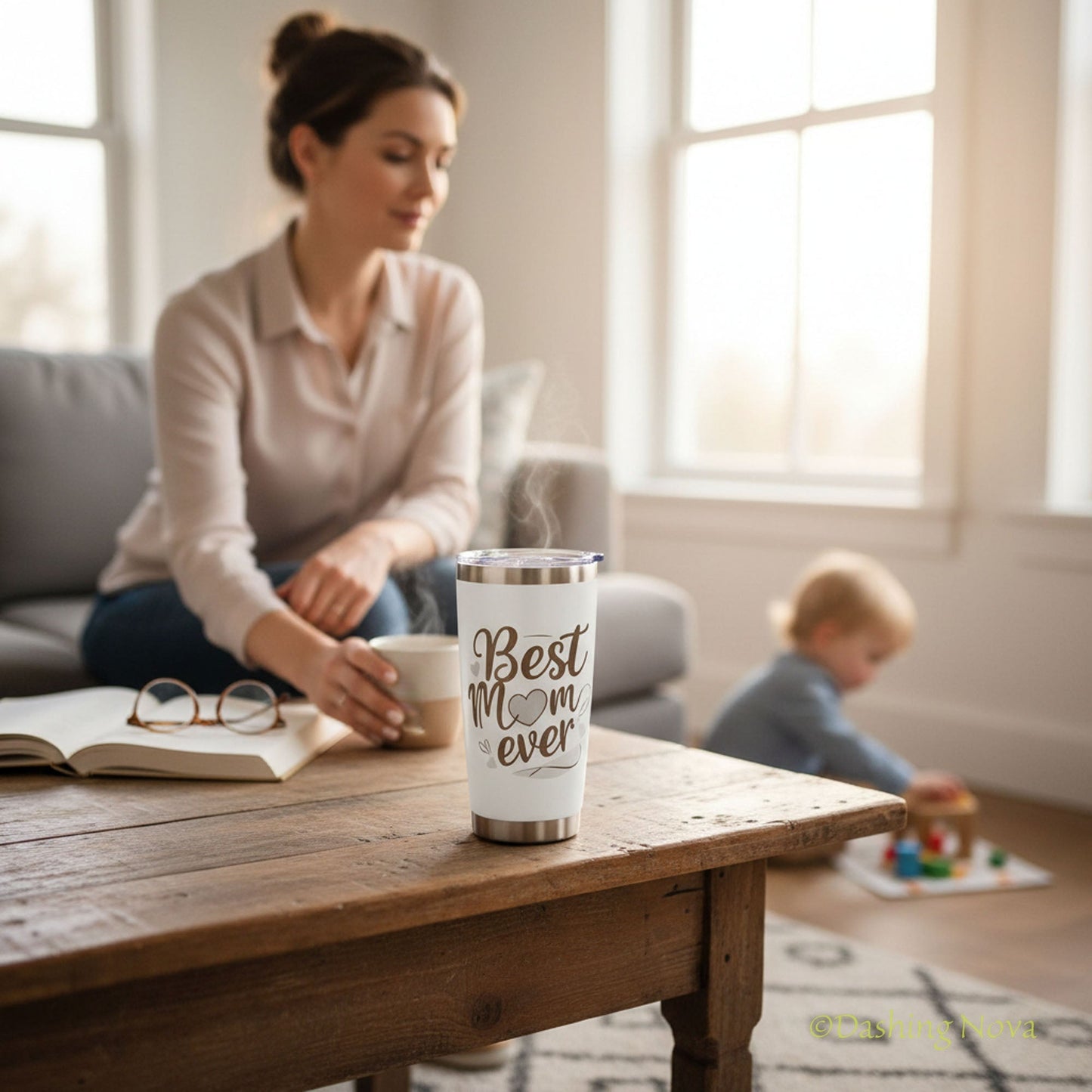 Best Mom Ever 20oz Tumbler Gift Set for Mother's Day & Birthday