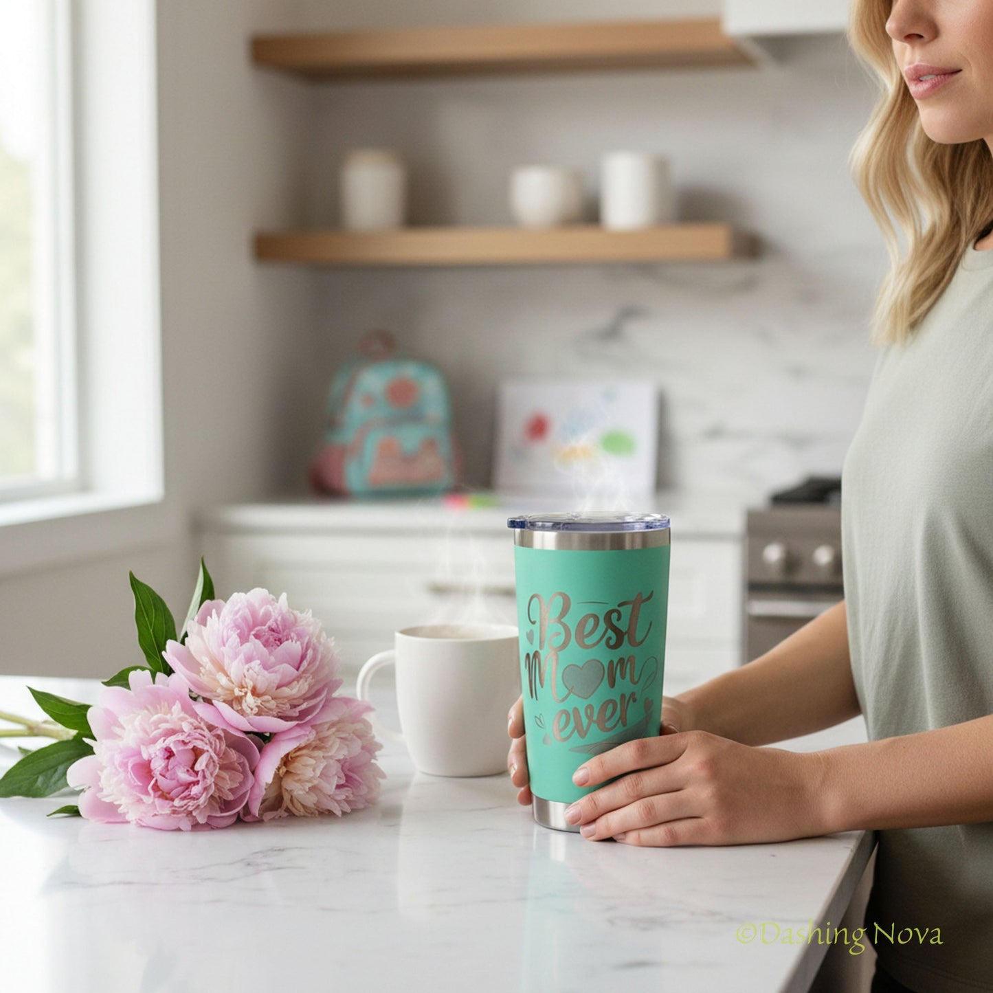 Best Mom Ever 20oz Tumbler Gift Set for Mother's Day & Birthday