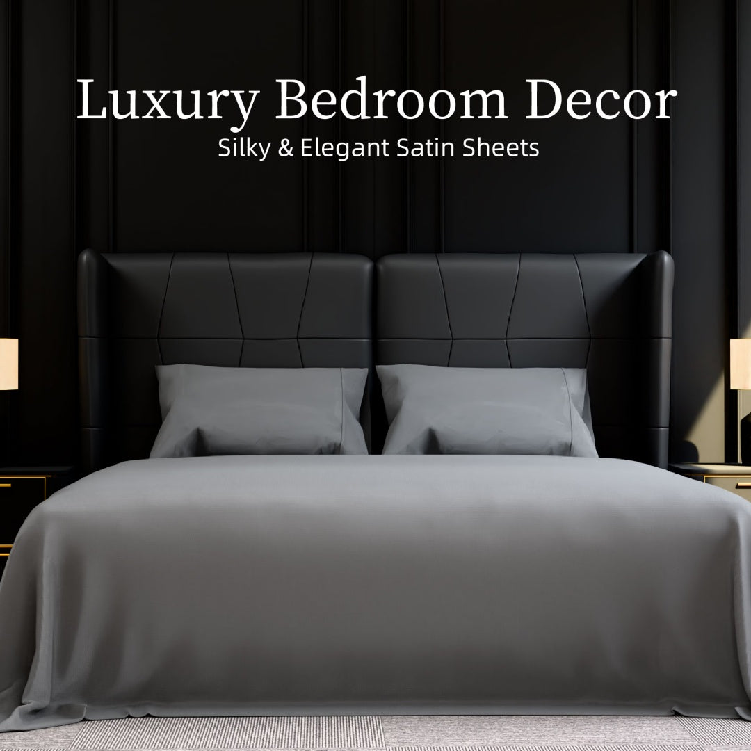 Bedding King Bed Sheets Set - 4 Piece Bedding - Brushed Microfiber - Shrinkage And Fade Resistant - Easy Care  King, Grey