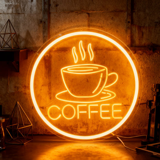 PVC Neon Sign Coffee Advertisement LED Light Board