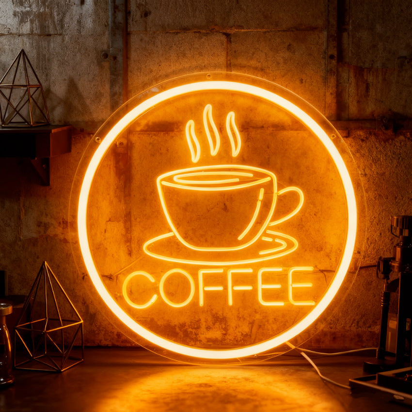 PVC Neon Sign Coffee Advertisement LED Light Board