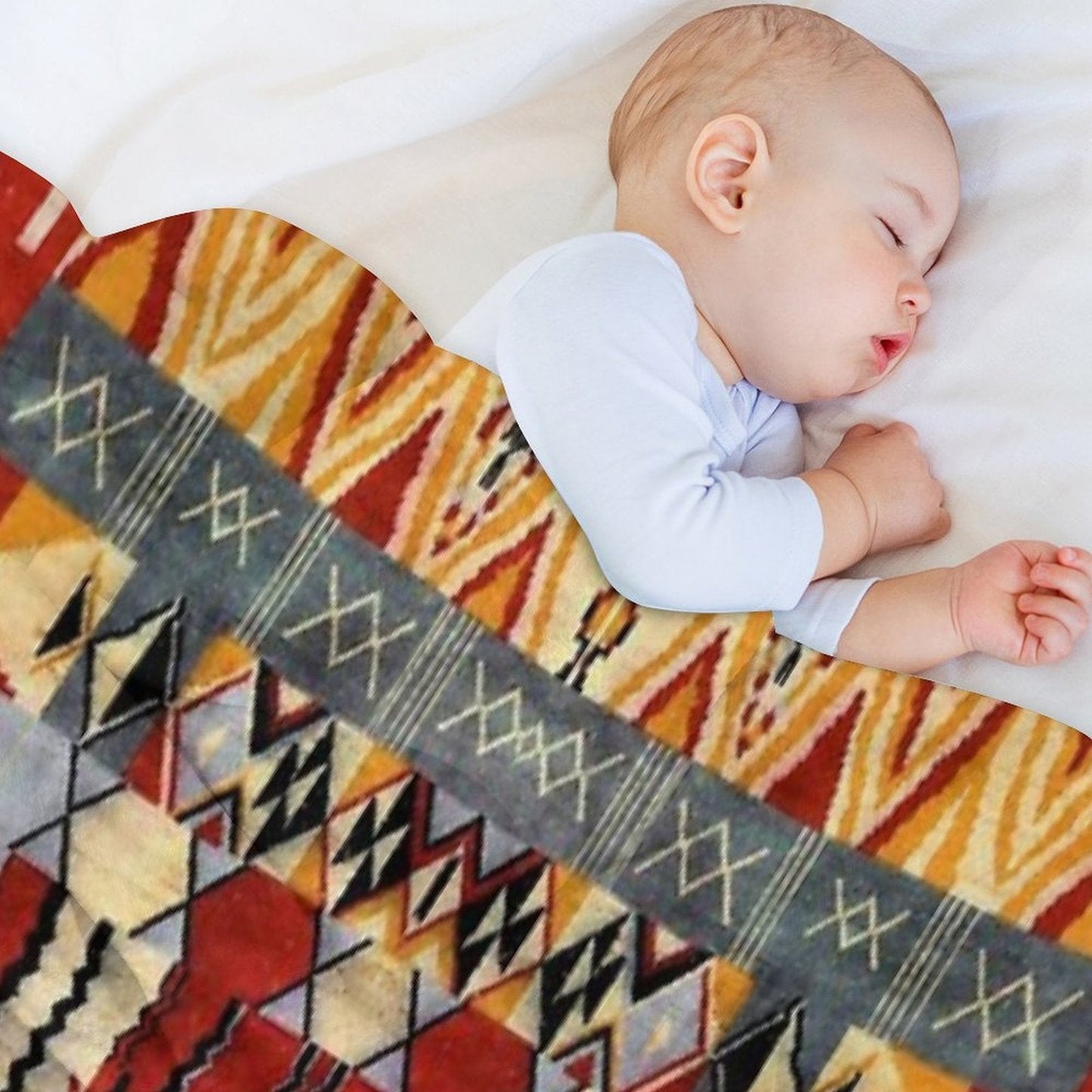 Heritage Moroccan Collage Design Velvety-soft Throw Blanket