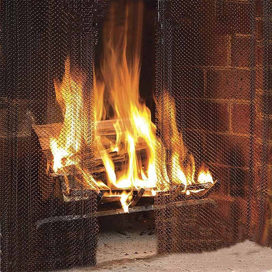 Fireplace Mesh Curtain Prevent Damage To Fireplace Floor Fireplace Screen Tool