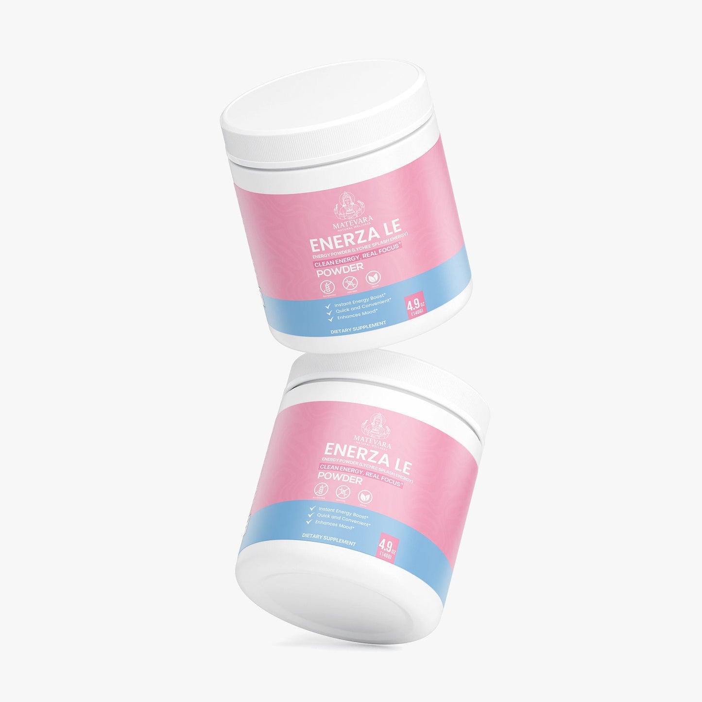 Enerza LE Energy Powder Lychee Splash | Sugar-Free Focus Support | 140g
