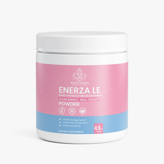 Enerza LE Energy Powder Lychee Splash | Sugar-Free Focus Support | 140g