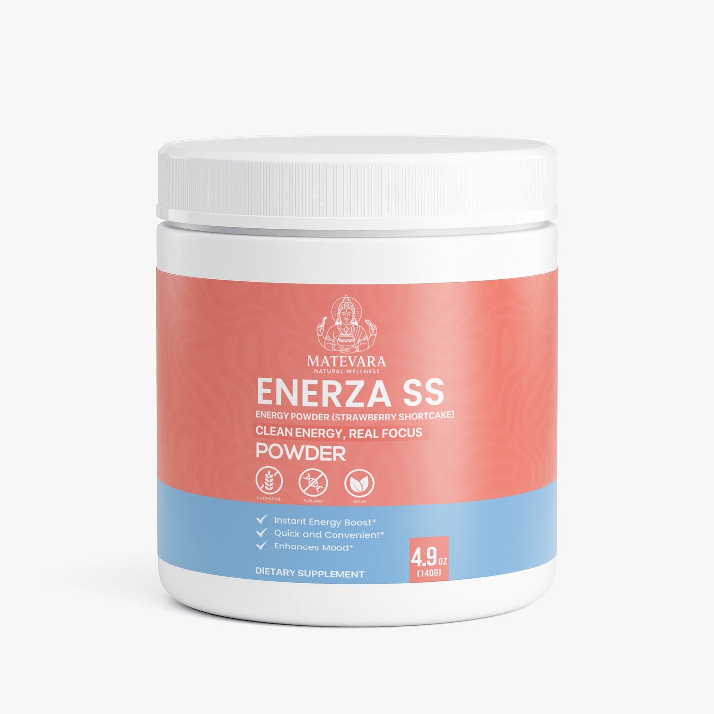 Enerza SS Energy Powder (Strawberry Shortcake) | 140g (4.94 oz)