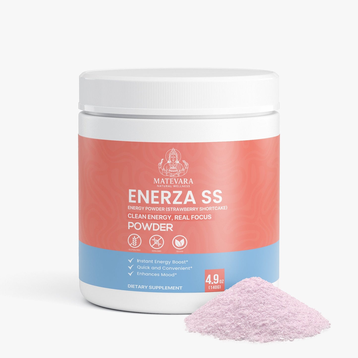 Enerza SS Energy Powder (Strawberry Shortcake) | 140g (4.94 oz)