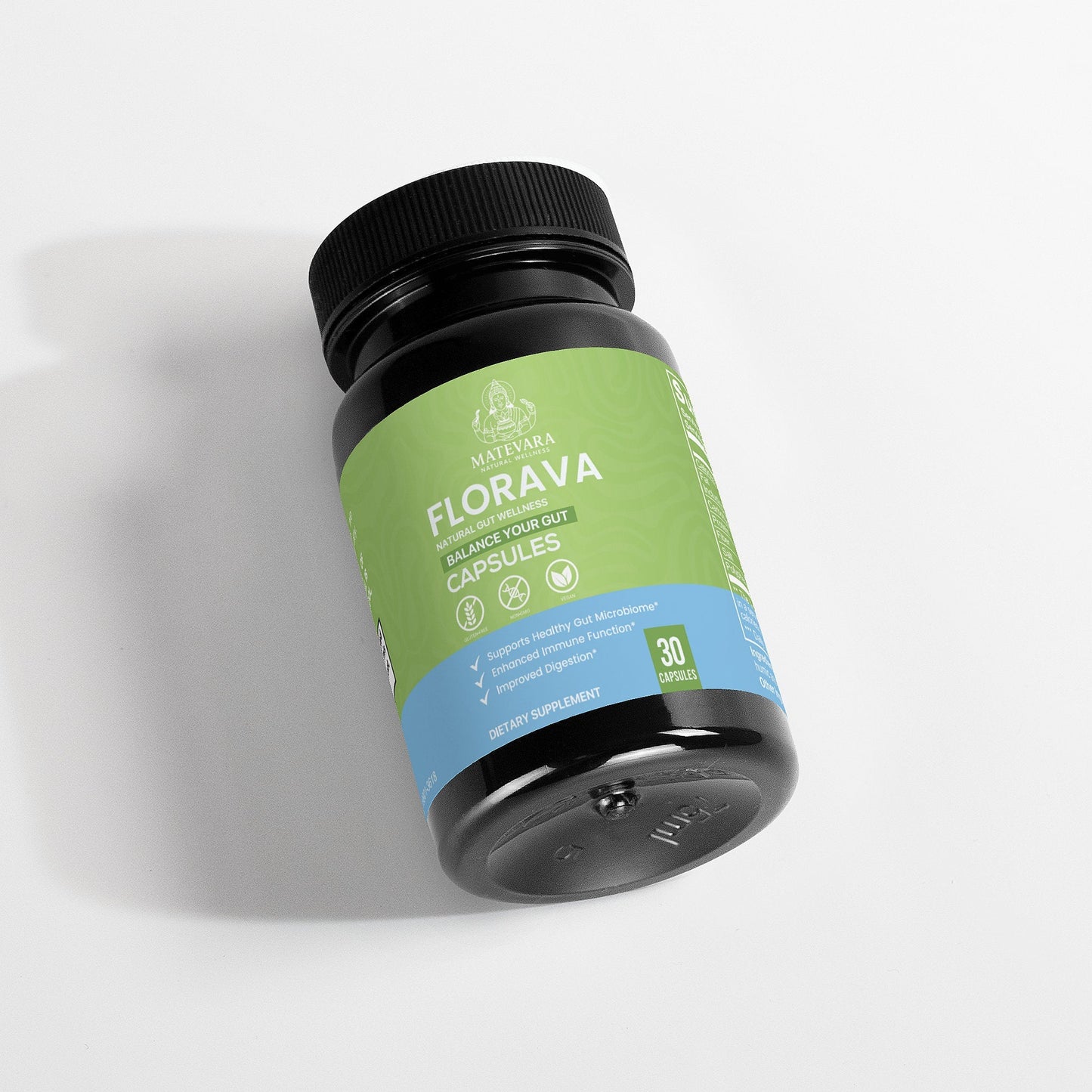 Florava Natural Gut Wellness Capsules | 30 Vegan Capsules