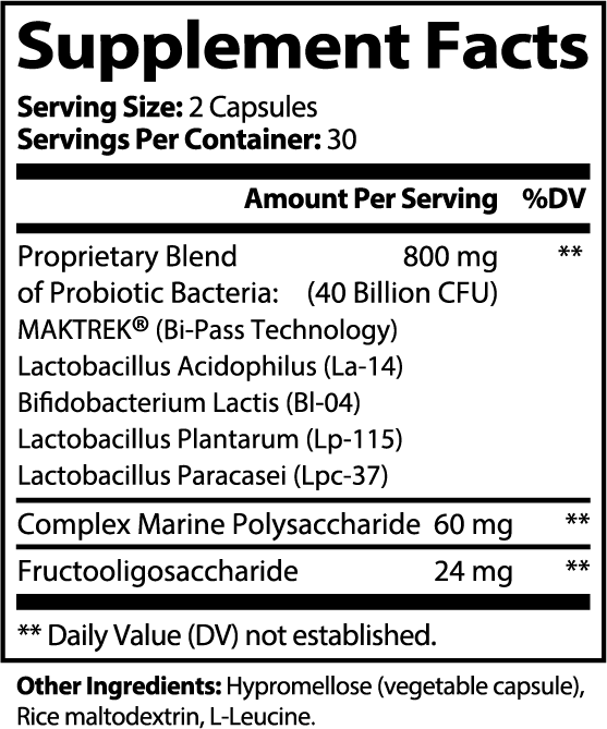 Floresta Probiotic 40 Billion CFU with Prebiotics | 60 Vegan Capsules