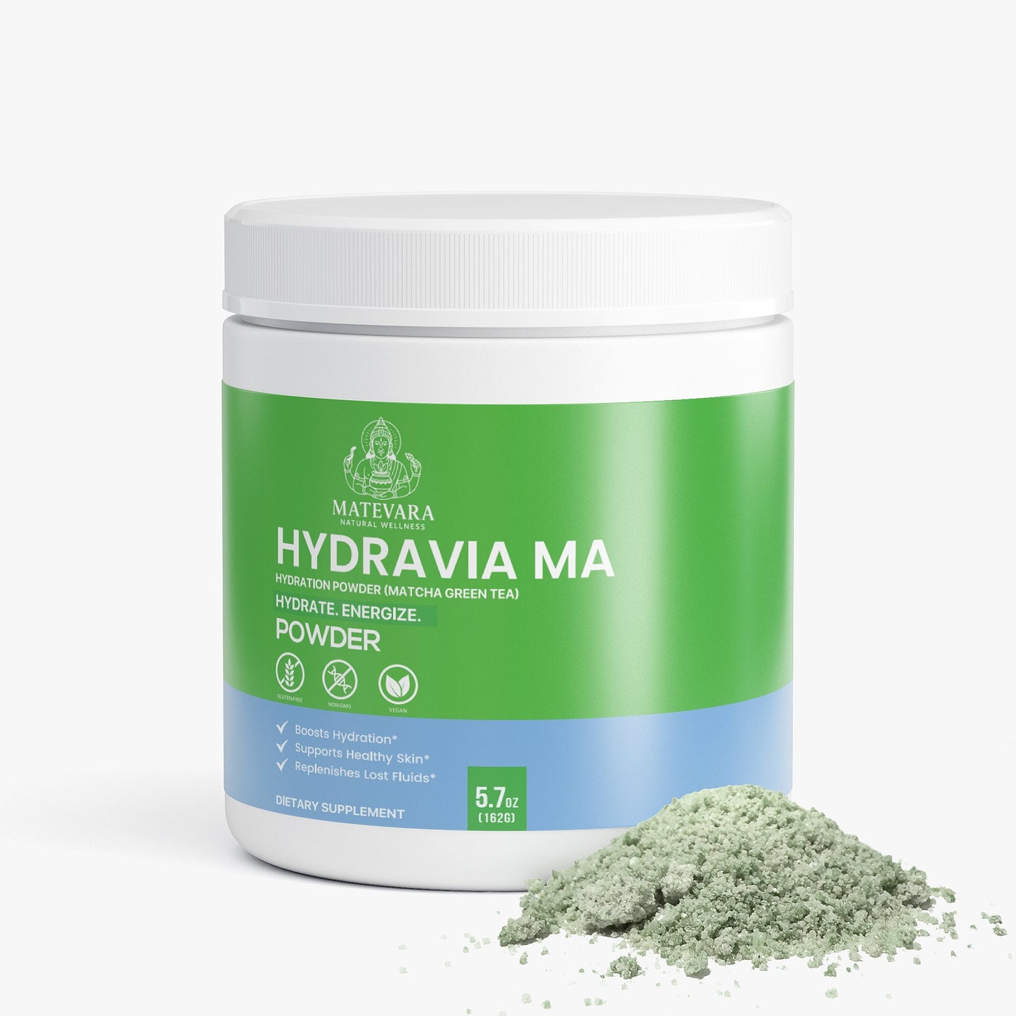 Hydravia Ma Hydration Powder Matcha |Metabolism Support Blend | 5.71 oz