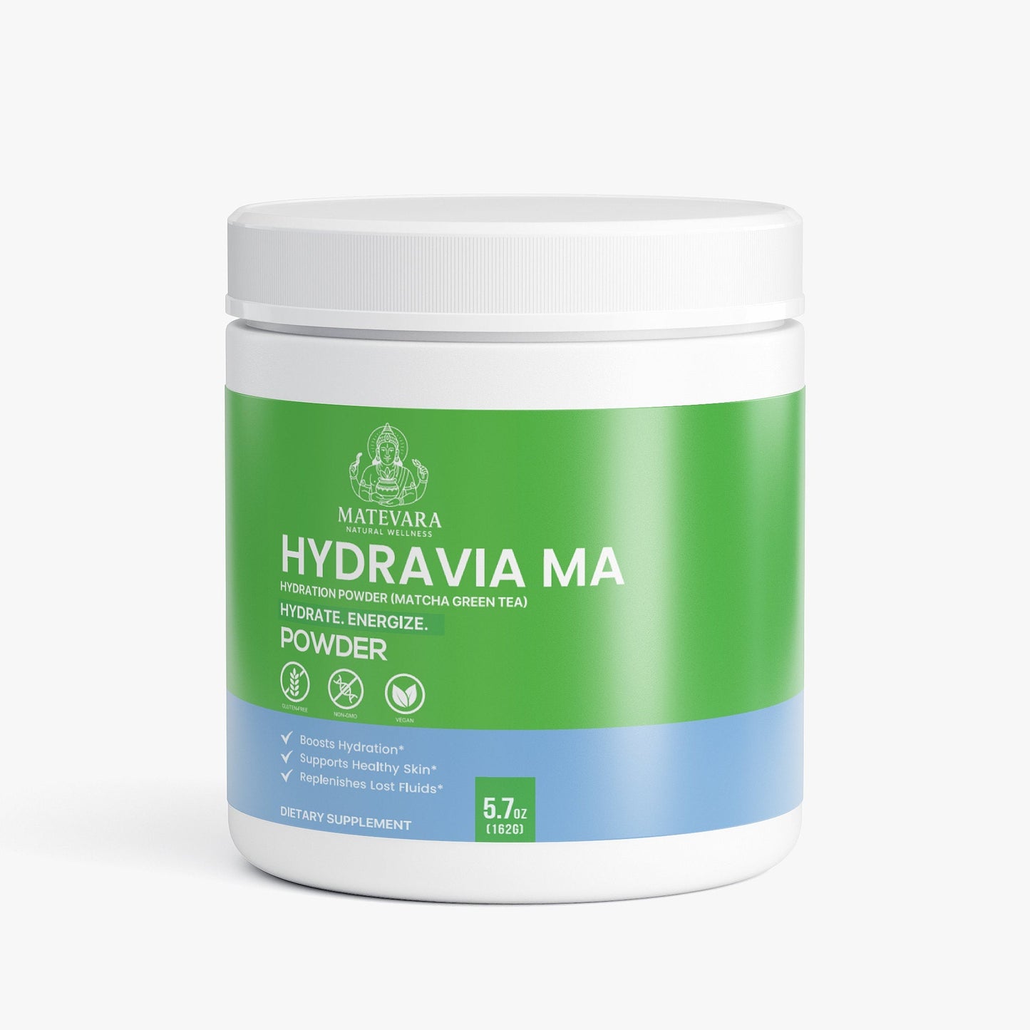 Hydravia Ma Hydration Powder Matcha |Metabolism Support Blend | 5.71 oz