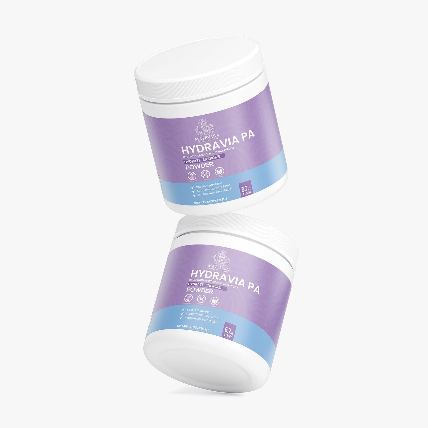 Hydravia Pa Hydration Powder Passion Fruit | Energy Drink Mix | 5.71 oz