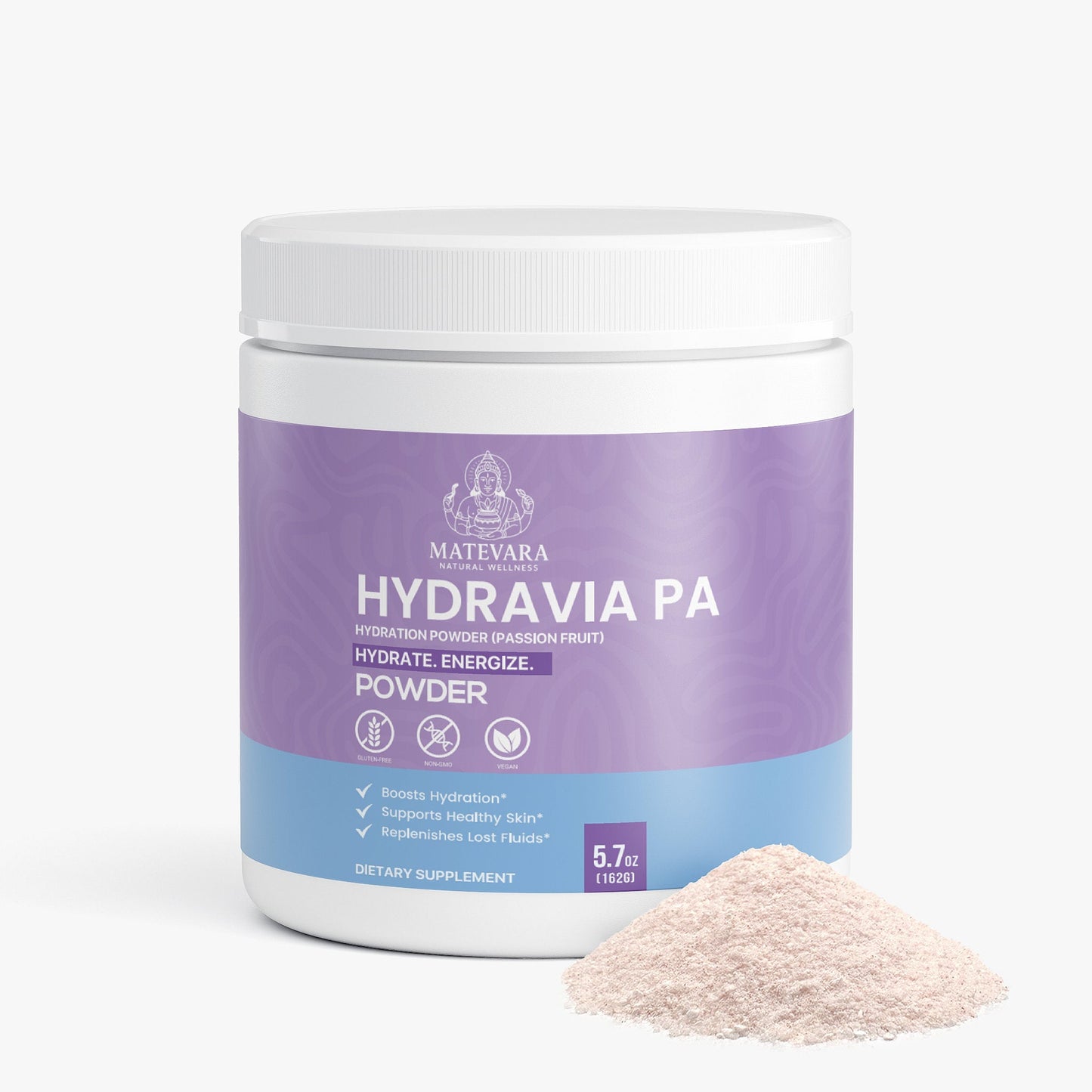Hydravia Pa Hydration Powder Passion Fruit | Energy Drink Mix | 5.71 oz